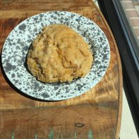 Vegan orange zest scone  at Peace on Earth in Provo