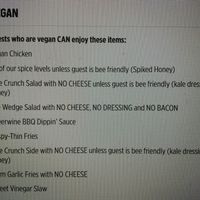 Vegan options at Joella's in Lexington