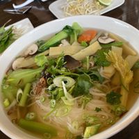 Veggie Pho -before adding the sprouts and Thai basil   at Viet Village in Fort Myers