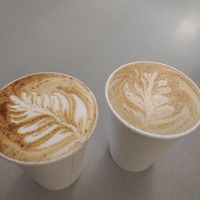 Black & White Latte, XOXO latte~   Oat, Almond, Soy or Coconut milks available. at Love Muffin Cafe in Moab