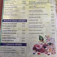 Menu Ayurveda cafe page 3.  at Ayurveda Caffe in Rishikesh