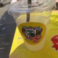 home made lemon drink at POW - The Vegan Pizzeria in Copenhagen