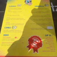 menu at POW - The Vegan Pizzeria in Copenhagen