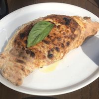 Meatball calzone-yum! at Double Zero in Venice