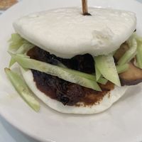 “Duck” bao using a mock meat. Delicious! #Veganuary at Vegi Wokery in Cerritos