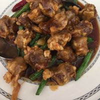 Orange chicken  at Vegi Wokery in Cerritos