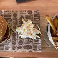 Cajun sweet potato burger  at Captain's Table in Findhorn