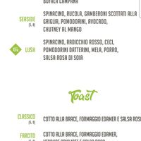Menu snapshot: salads at QuBe in Jesolo