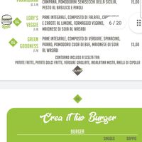 Menu snapshot: burgers at QuBe in Jesolo