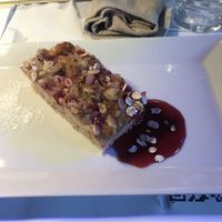 Vegan Focaccia Cake with Nuts and Berries  at QuBe in Jesolo