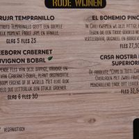 Vegan wines at El Niño Beach Club in The Hague