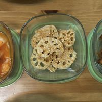 Assorted sides at Lóng Chú Shū Shí in Taichung