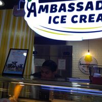 PETA award on the top of the display at Ambassadors Ice Cream in Makati