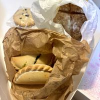 Empanadillas, cookies and bread (all vegan and gluten-free) at Healthy Cakes in Valencia