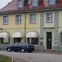 The cafe from the outside. Calm area at Das Rieberg in Karlsruhe