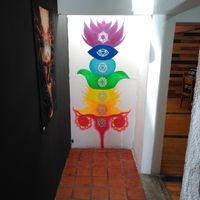 Mural chakras at Koala Express in Chihuahua