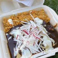 Enmoladas at Koala Express in Chihuahua