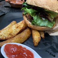 Hawaiian burger  at Koala Express in Chihuahua