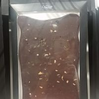 Large fruit and nut slab at Hotel Chocolat in Cardiff