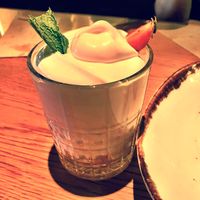 Coconut foam ! Vegan & GF  at Margarito in Bilbao