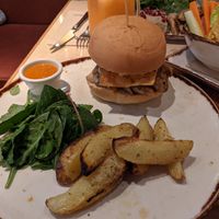 "no chicken" Mexican burger at Margarito in Bilbao