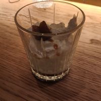 Postre de nata coco at Margarito in Bilbao