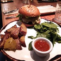 Hamburguesa veggie at Margarito in Bilbao