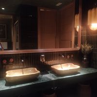 Wonderful bathroom at Margarito in Bilbao