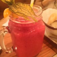 Smothie red velvet at Margarito in Bilbao