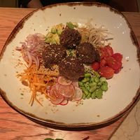 poke bow with falafel  at Margarito in Bilbao