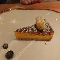 Cheesecake de calabaza (vegetariano) at Margarito in Bilbao