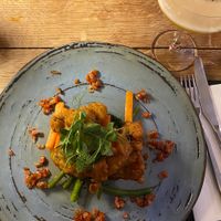 Sweetcorn Frittas  at Hebog in Caernarfon