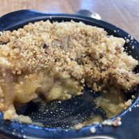July ‘23 apple crumble dessert   at La Cantine in Honfleur