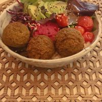 Falafel bowl at La Cantine in Honfleur