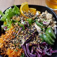 Tofu bowl at La Cantine in Honfleur