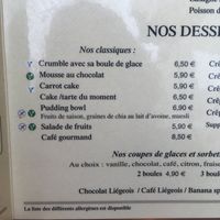 Desserts veganes  at La Cantine in Honfleur
