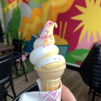 Vegan soft serve at YAY! THAI in Saskatoon