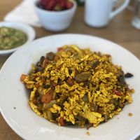 Tofu scramble   at Mother's Market in Costa Mesa