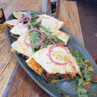 Garlic mushrooms quesadillas at Tres Salsas in Hervey Bay