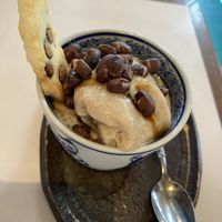 Oh man, I was sad that I was too full from my curry to enjoy this ice cream!  at Hoccori Cafe in Tokyo