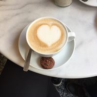 Cappuccino mit Hafermilch at Cortés in Gottingen