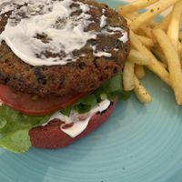   at Roof Burger Lab in Rhodes