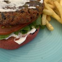   at Roof Burger Lab in Rhodes