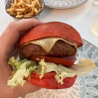 Beyond burger  at Roof Burger Lab in Rhodes