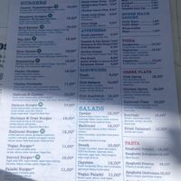 Menu  at Roof Burger Lab in Rhodes