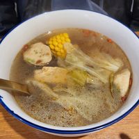 Nutritious soup at QīngChūn Sù Miàn Xiàn - 青春素麵線 - Ching Chun in Taipei