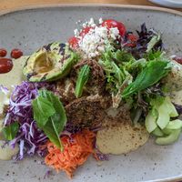 Falafel plate at Frankie We Salute You! in Kelowna
