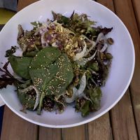 Blueberry Pistachio Spinach Salad  at Frankie We Salute You! in Kelowna
