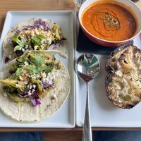Tacos & soup  at Frankie We Salute You! in Kelowna