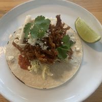 Mushroom taco  at Frankie We Salute You! in Kelowna